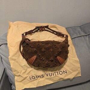 Louis Vuitton Onatah Fleurs PM Suede Mini Bag Vintage